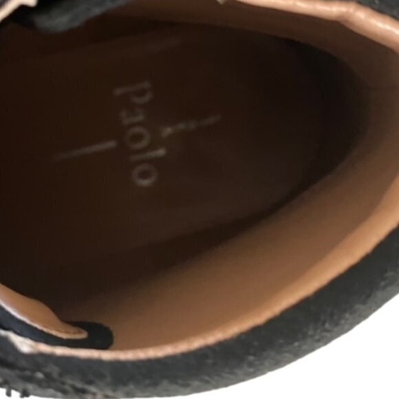 Linea Paola Brenna Black Suede Wedge Bootie 6.5 - Picture 6 of 9